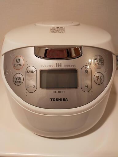 【美品☆】TOSHIBA炊飯器 1.0L炊き　ホワイト