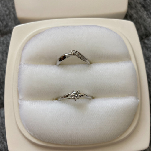 俄（NIWAKA）【初桜】婚約指輪・結婚指輪セット