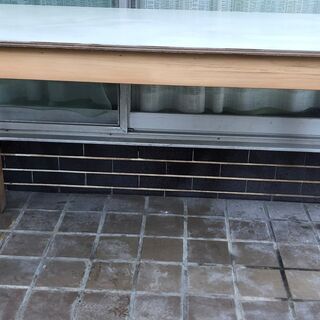 ☆値下　大型木製長机（160×60×80㎝）[中古品]の画像