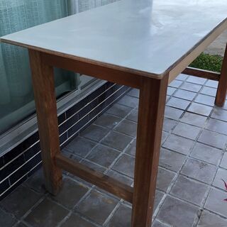 ☆値下　大型木製長机（160×60×80㎝）[中古品]の画像