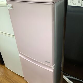 SHARP　シャープ　2ドア冷蔵庫　SJ-C14A-P　2014...