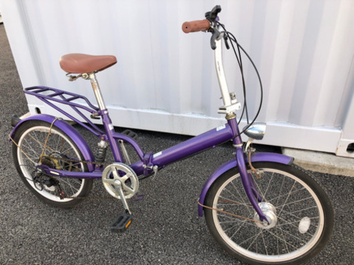 No.159【折りたたみ】 ★激安★折りたたみ自転車 20インチ 軽整備済み 防犯登録 中古自転車