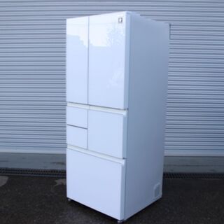 T016) シャープ ノンフロン冷凍冷蔵庫 SJ-GT48C-W 5ドア 480L 2016年製 耐震ロック フレンチドア 観音開き 冷蔵庫