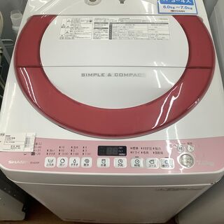 SHARP　シャープ　全自動洗濯機　ES-KS70P-P　2014年製　【トレファク　川越店】