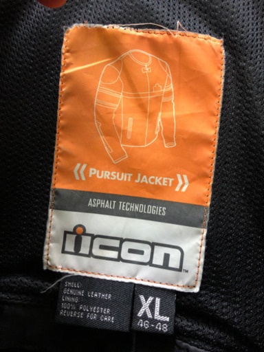 icon アイコン ライダースジャケット XLサイズ 現品限り