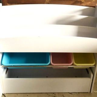 おもちゃ箱 収納家具 家具 子供部屋 収納ボックス 白色