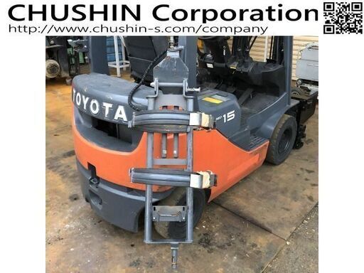 ベールクランプ　サイドシフト　1.5トン　3ｍ　1.5t　トヨタ　エンジンフォークリフト　関東輸送費無料(条件有)