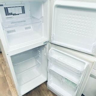 【状態良好】【清掃・消毒済み】ノンフロン冷凍冷蔵庫 MITSUBISHI 136L MR-14P-Wの画像