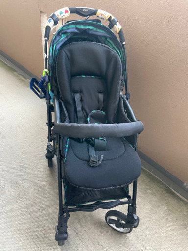 【美品】ベビーカー　ピジョン　ランフィ　エフ　フレンチブラック　A型