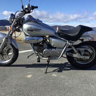 【引取先が決まりました】ホンダマグナ５０　自賠責令和５年５月　タイヤ新品・ブレーキホース新品・キャブOH・社外マフラー付　すぐ乗れますの画像