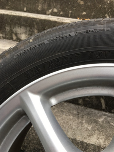 トヨタ エスティマ 7J×17 +50 純正タイヤホイール 4本セット