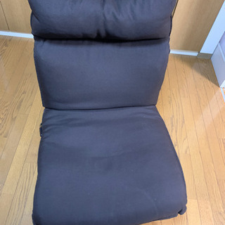 無印良品　ハイバックリクライニングソファー　ブラウン