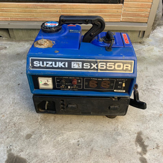 SUZUKI　スズキ　携帯発電機　ＳＸ６５０Ｒ　ブラシレス　５０Hz　中古動作品 
