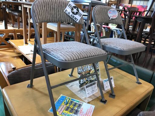 MECO　フォールディングチェア　2脚セット