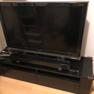 テレビ SHARP AQUOS 2018年製 ＋ IKEAテレビ台