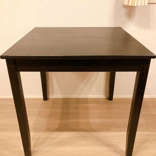 IKEA　LERHAMN　ダイニングテーブル　ブラックブラウン