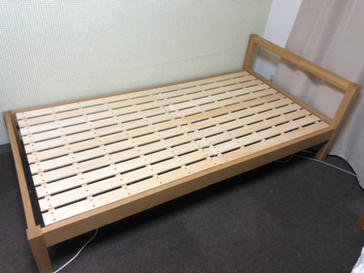 【急募】【美品】【医師より】シングルベッド（無印良品、マットレス付き）