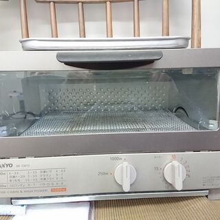SANYO 三洋 オーブントースター 状態良好 大型トレー 配達...