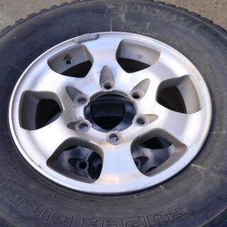 アルミホイール デリカ スペースギア 純正 4本セット 全部パンクしてます 225/80/R15の画像