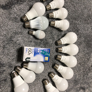 LED電球　電球色13個、昼白色3個、昼光色1個