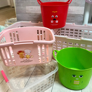 プラスチックカゴ　使ってください