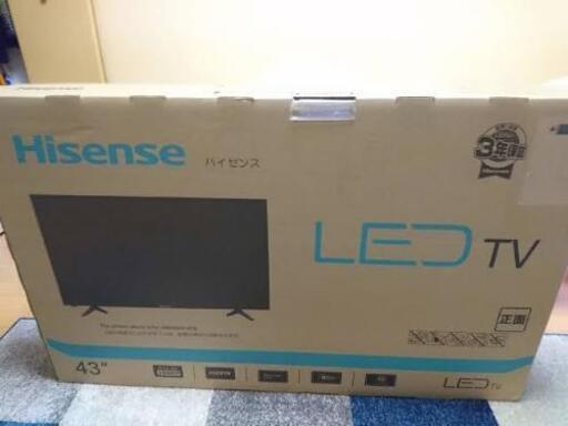 本日まで掲載します！ハイセンス Hisense 43V型 液晶テレビ フルハイビジョン 外付けHDD裏番組録画対応 43A50