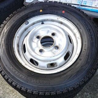 18年製 1シーズン使用 145R12 6PR ホイール付きスタッドレス