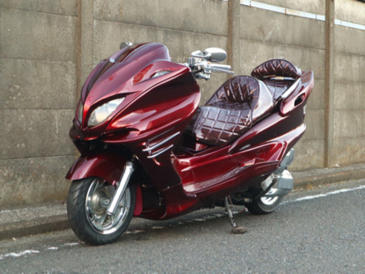 オールワインレッド【YAMAHA マジェスティ】フルカス‼︎LED、スピーカー付