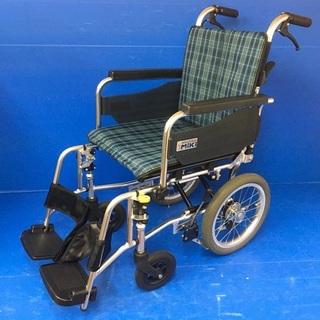 介助式車いす 多機能型 スリムタイプ SKT-2 MiKi 車椅子　車イスの画像