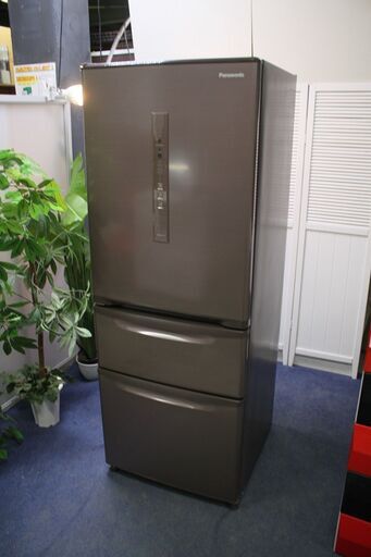 R2438) Panasonic 中古 パナソニック NR-C32HML 　シルキーブラウン 　3ドア /左開きタイプ /315L 2018 年製! 冷蔵庫 店頭取引大歓迎♪