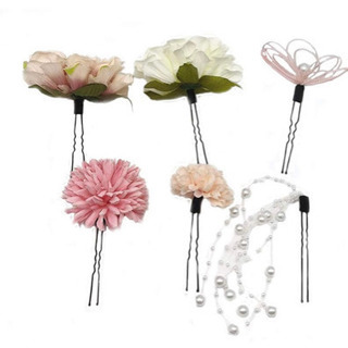 新品髪飾りセット ヘアアクセサリー 結婚式 七五三 着物浴衣卒業式和装袴成人式の画像