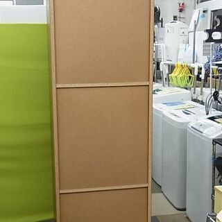 8段 本棚/収納棚 高さ180㎝ 幅59.5㎝ 奥行30㎝ 木製 ダークブラウン 札幌 東区の画像