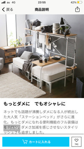 lowya 人をダメにするベッドフレーム(引き取り限定)