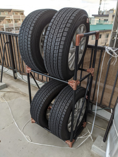 スタッドレスタイヤ（ホイールつき）×4  WINTER MAXX SJ8 for SUV 225/65R17 102Q