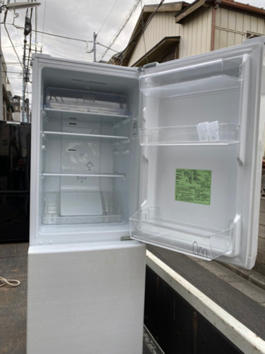 ★2019年製★中古★アイリスオーヤマ 156L コンパクトなのにしっかり保存!LED庫内灯 2ドア 冷蔵庫【AF156-WE】H03