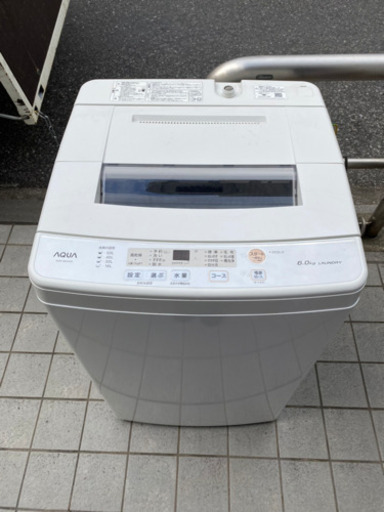 アクア19年6キロ　洗濯機