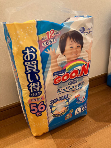 新品パンツオムツ　Lサイズ　5パック　グーン　メリーズ