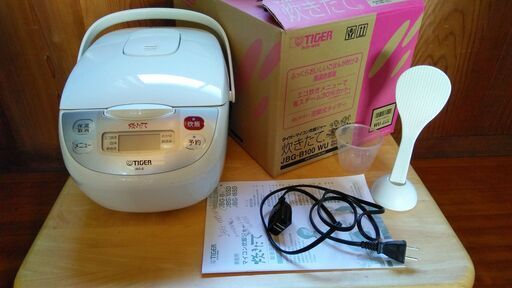 「電気炊飯ジャー」　タイガー　JBG-B100WU　5．5合　作動良好　美品