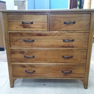店舗同時販売中】 東谷 ティンバー チェスト PM－307 小引出4段