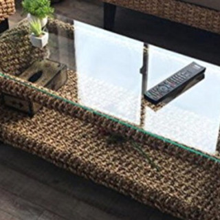 アジアン　ガラステーブル