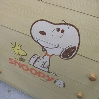 値下げ！ レトロ スヌーピー タンス 木製 7段 幅870×奥行445×高さ1355