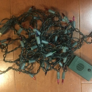 クリスマス用カラフル電飾　の画像