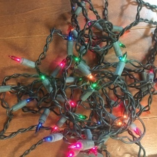 クリスマス用カラフル電飾　の画像