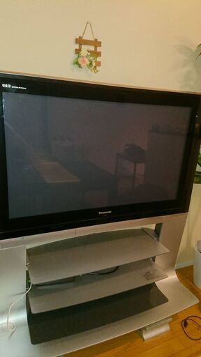 WIDE42V型プラズマテレビ　Panasonic ビエラ　専用テレビ台付き TH-42PX500