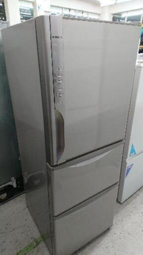 【クリーニング済】日立265リットル　３ドア冷凍冷蔵庫「R-K270EV」（2015年製）