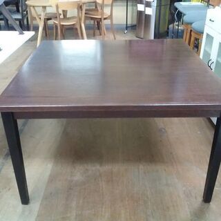 ダイニングテーブル 正方形 ダークブラウン 店舗同時販売中】 2台限定 正方形ダイニングテーブル 幅1200mm