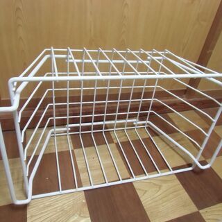 【取引成立】金属製 白系 ランドリーバスケット お譲りします。＊石川県＊美川より＊期間限定の画像