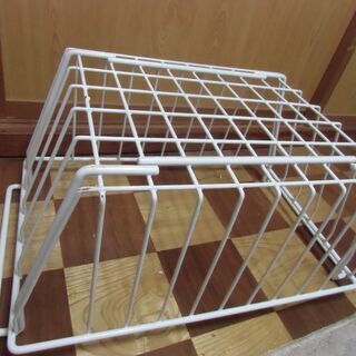 【取引成立】金属製 白系 ランドリーバスケット お譲りします。＊石川県＊美川より＊期間限定の画像