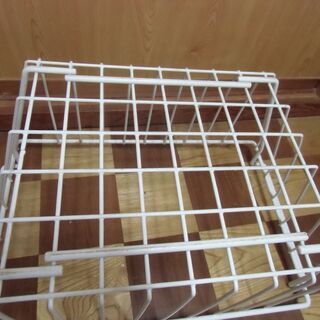 【取引成立】金属製 白系 ランドリーバスケット お譲りします。＊石川県＊美川より＊期間限定の画像