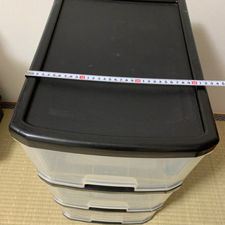 【お譲り先決定】3段収納ボックス　※取りに来てくださる方の画像